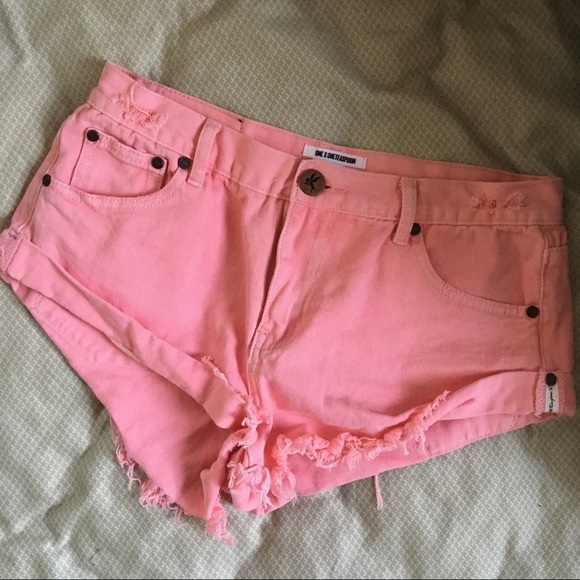 one teaspoon pink shorts